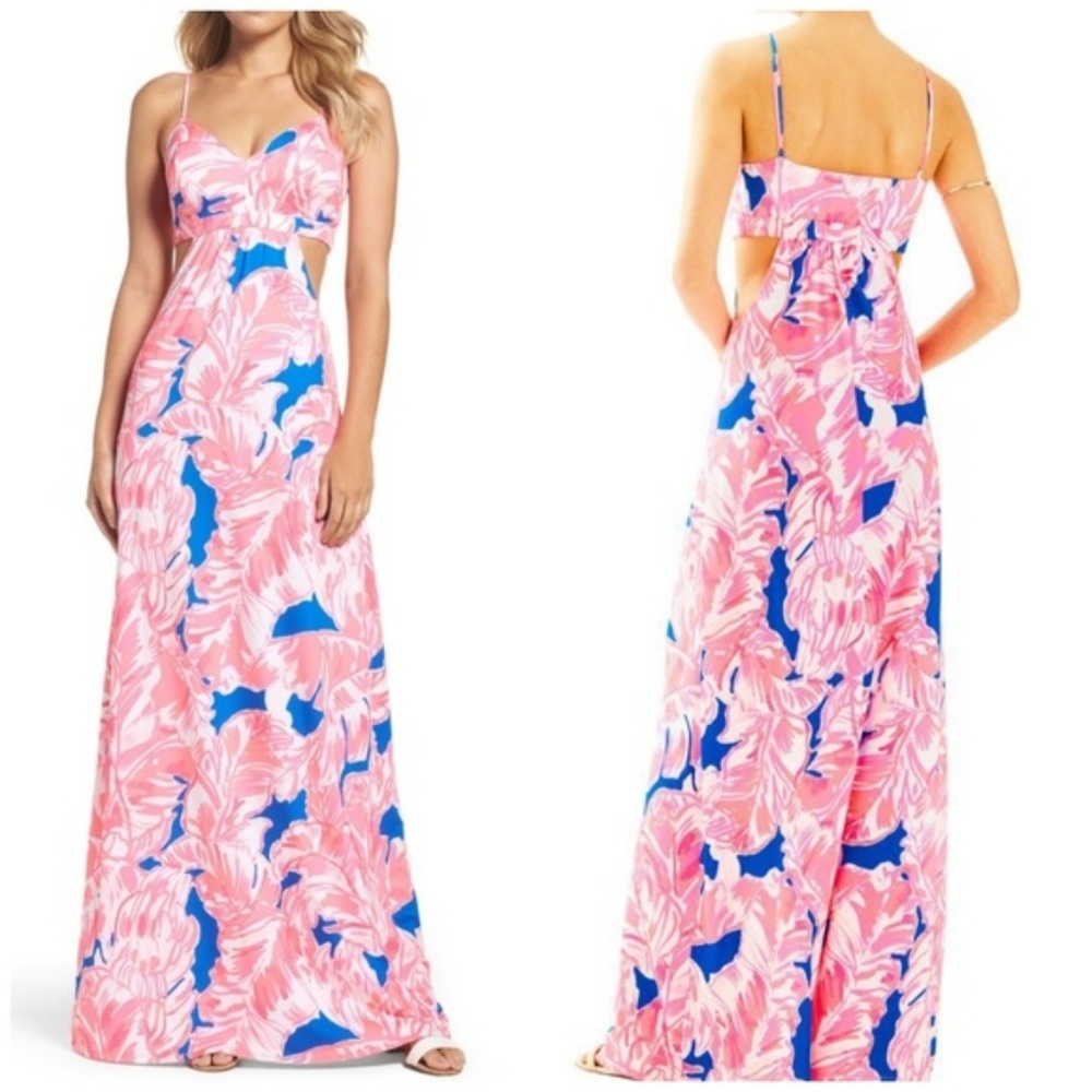 ISO Lilly Pulitzer LINLEY cut-out maxi dress - XS